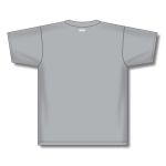 Athletic Knit BA1347-012 Two Button Baseball Jersey - Grey - Rear