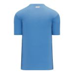 Athletic Knit BA1347-018 Two Button Baseball Jersey - Sky - Rear
