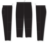 Athletic Knit BA1371-001 League Baseball Pants - Black - Full