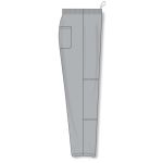Athletic Knit BA1371-012 League Baseball Pants - Grey - Right