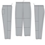Athletic Knit BA1371-012 League Baseball Pants - Grey - Full