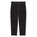 Athletic Knit BA1380-001 Pro Baseball Pants - Black - Front