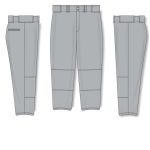 Athletic Knit BA1385L-012 Pro Baseball Pants - Grey - Full