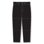 Athletic Knit BA1390-001 Pro Baseball Pants - Black - Front