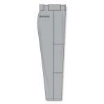 Athletic Knit BA1390-012 Pro Baseball Pants - Grey - Right