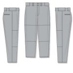 Athletic Knit BA1390-012 Pro Baseball Pants - Grey - Full