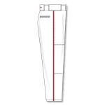 Athletic Knit BA1391-209 Pro Baseball Pants - White/Red - Right