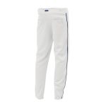 Athletic Knit BA1391-217 Pro Baseball Pants - White/Navy - Rear