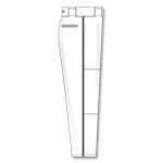 Athletic Knit BA1391-222 Pro Baseball Pants - White/Black - Right