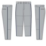 Athletic Knit BA1391-826 Pro Baseball Pants - Grey/Navy - Full