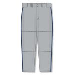 Athletic Knit BA1391-827 Pro Baseball Pants - Grey/Royal - Front