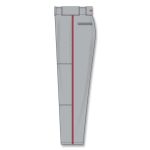 Athletic Knit BA1391-829 Pro Baseball Pants - Grey/Red - Left