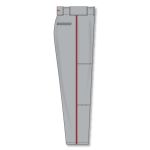 Athletic Knit BA1391-829 Pro Baseball Pants - Grey/Red - Right
