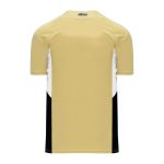 Athletic Knit BA1763-281 One Button Baseball Jersey - Vegas/White/Black - Rear