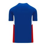 Athletic Knit BA1763-333 One Button Baseball Jersey - Royal/White/Red - Rear
