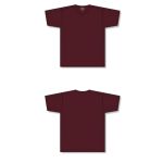 Athletic Knit BA1800-009 Pullover Baseball Jersey - Maroon - Full