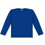Athletic Knit BA1900-002 Baseball Long Sleeve Shirt - Royal - Front