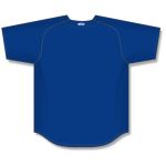 Athletic Knit BA5200-002 Full Button Baseball Jersey - Royal - Rear