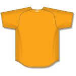 Athletic Knit BA5200-006 Full Button Baseball Jersey - Gold - Rear