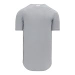 Athletic Knit BA5200-012 Full Button Baseball Jersey - Grey - Rear