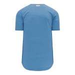 Athletic Knit BA5200-018 Full Button Baseball Jersey - Sky - Rear