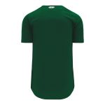 Athletic Knit BA5200-029 Full Button Baseball Jersey - Dark Green - Rear
