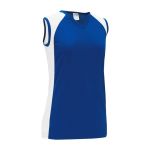 Athletic Knit BA601L-206 Women's Baseball Jersey - Royal/White - Rear