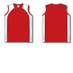 Athletic Knit BA601L-208 Women's Baseball Jersey - Red/White - Full