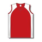 Athletic Knit BA601L-208 Women's Baseball Jersey - Red/White - Front