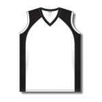 Athletic Knit BA601L-222 Women's Baseball Jersey - White/Black - Front
