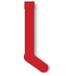 Athletic Knit BA90-005 Baseball Socks - Red - Rear