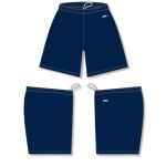 Athletic Knit BAS1300-004 Baseball Shorts - Navy - Full