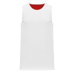 Athletic Knit BR1105-208 League Basketball Jersey - Red/White - Rear