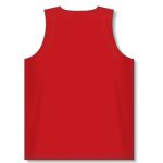 Athletic Knit BR1105-208 League Basketball Jersey - Red/White - Rear