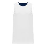 Athletic Knit BR1105-216 League Basketball Jersey - Navy/White - Rear