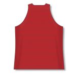Athletic Knit BR1302-208 League Basketball Jersey - Red/White - Rear