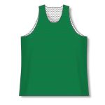 Athletic Knit BR1302-210 League Basketball Jersey - Kelly/White - Front