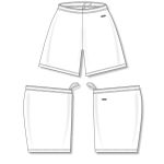 Athletic Knit BS1300-000 Basketball Shorts - White - Full