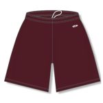 Athletic Knit BS1300-009 Basketball Shorts - Maroon - Front