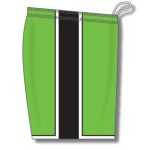 Athletic Knit BS1735-107 Pro Basketball Shorts - Lime Green/Black/White - Right