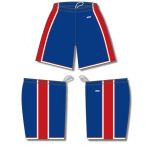 Athletic Knit BS1735-333 Pro Basketball Shorts - Royal/Red/White - Full