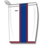 Athletic Knit BS1735-335 Pro Basketball Shorts - White/Royal/Red - Left