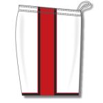 Athletic Knit BS1735-415 Pro Basketball Shorts - White/Red/Black - Right