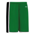 Athletic Knit BS1735-440 Pro Basketball Shorts - Kelly/Black/White - Rear