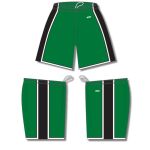 Athletic Knit BS1735-440 Pro Basketball Shorts - Kelly/Black/White - Full