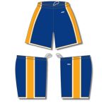 Athletic Knit BS1735-447 Pro Basketball Shorts - Royal/Gold/White - Full
