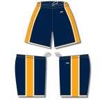 Athletic Knit BS1735-460 Pro Basketball Shorts - Navy/Gold/White - Full