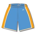 Athletic Knit BS1735-473 Pro Basketball Shorts - Sky/Gold/White - Front