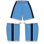 Athletic Knit BS1735-475 Pro Basketball Shorts - Sky/Navy/White - Full