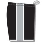 Athletic Knit BS1735-918 Pro Basketball Shorts - Black/Grey/White - Right